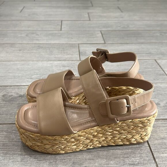 Marc Fisher Patryce Ankle Strap Espadrille Platform Wedge Sandals New! - Picture 7 of 11